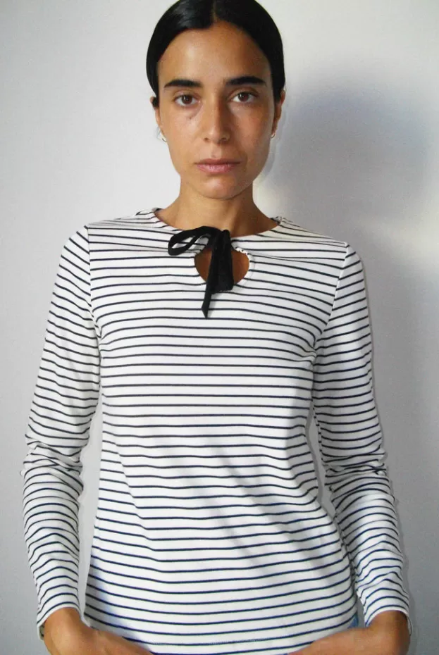 Tops & Shirts*Musier Paris marinière marina Ecru/Ecru