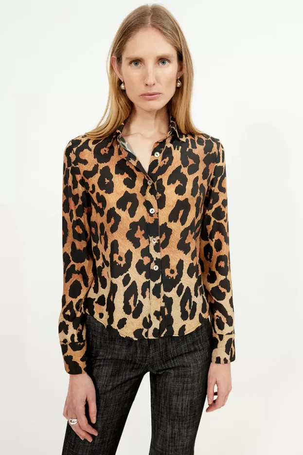 Tops & Shirts*Musier Paris printed shirt leo imp.léopard