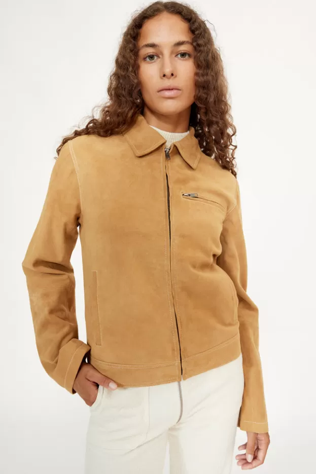 Jackets And Coats*Musier Paris suede jacket bonny Sand